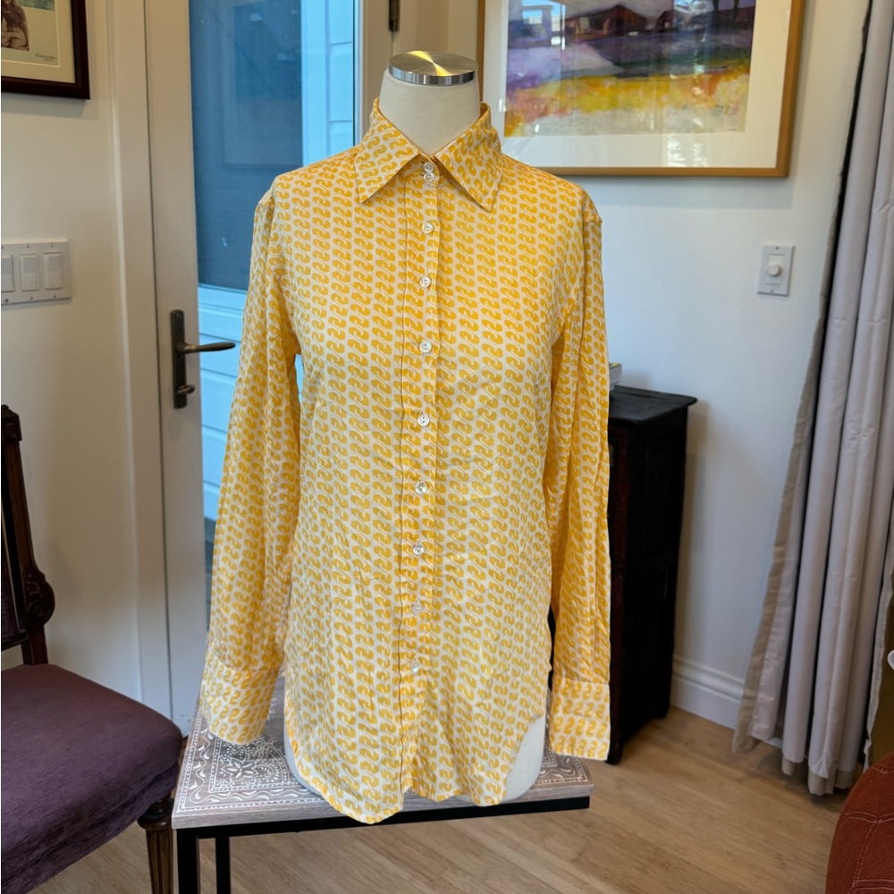 Layla Bisma Top - Oat/Marigold